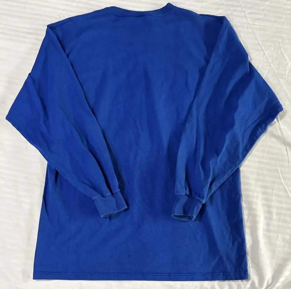 Vintage Pluma L USA Made Proud To Be An American Long Sleeve T Shirt 100% Cotton